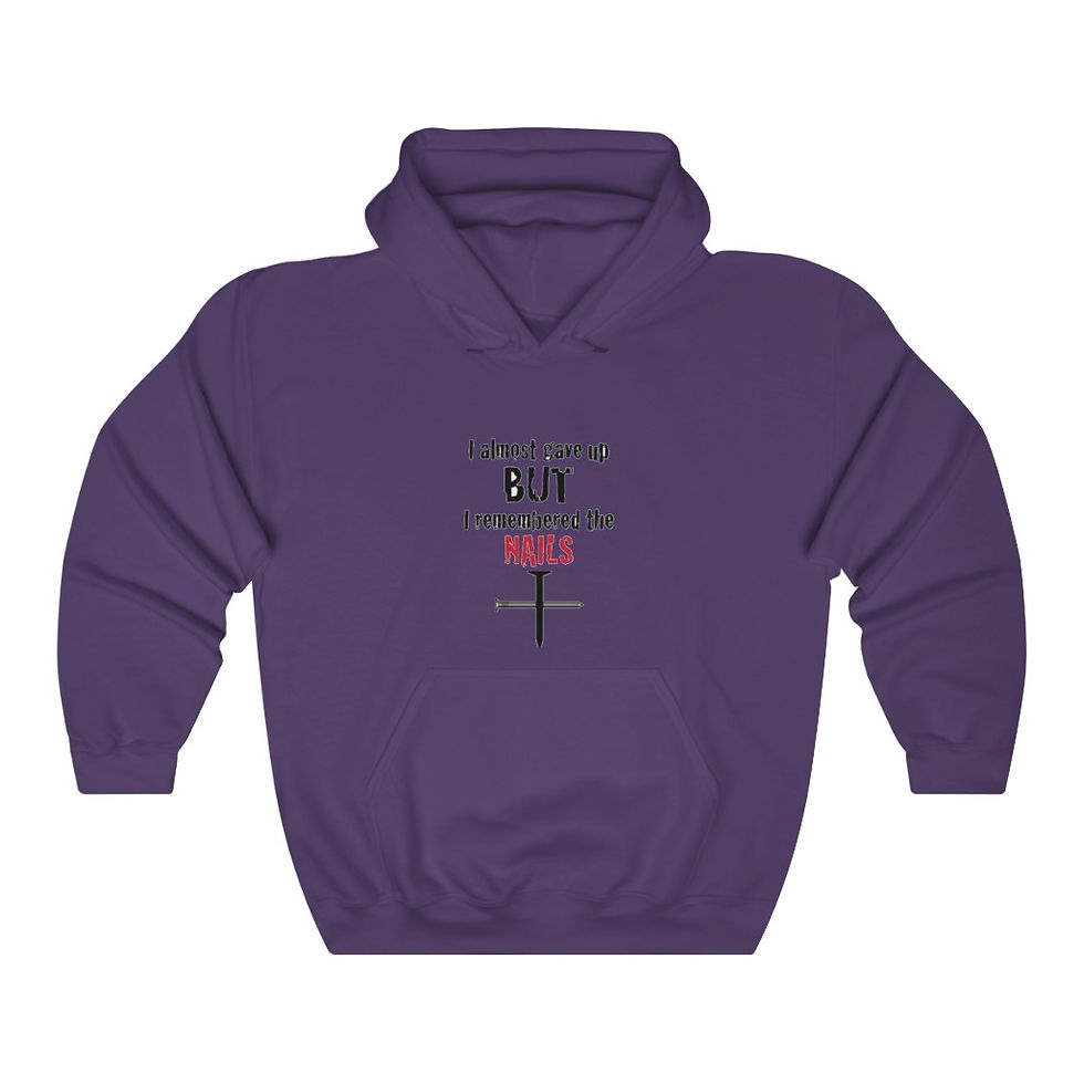 Thumbnail: Unisex Heavy Blend™ Hooded Sweatshirt "I almost Gave Up"