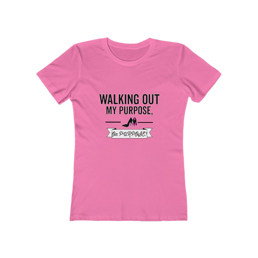 Thumbnail:  "Walking Out" Women's The Boyfriend Tee
