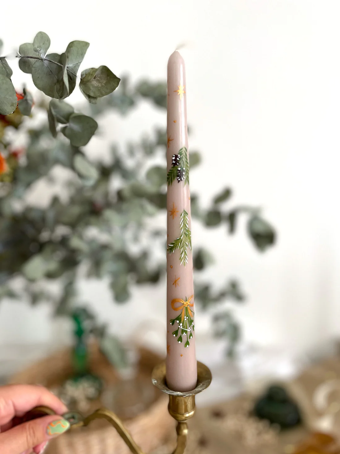 2 Hour Christmas Candle Painting Workshop