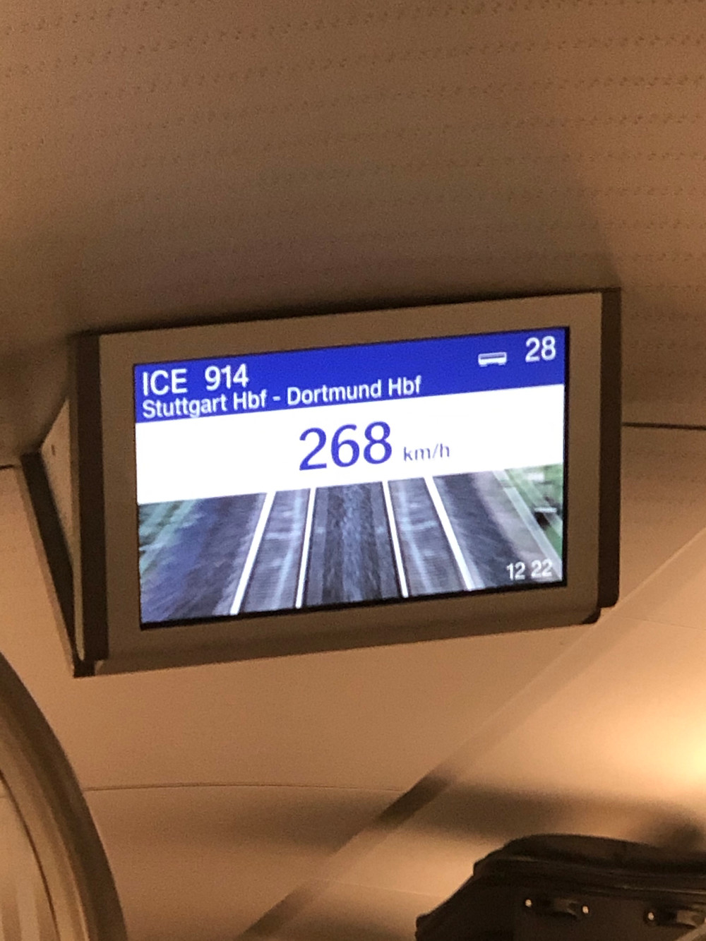 Taking the train to Düsseldorf was an experience. 160 miles per hour, and super smooth & quiet