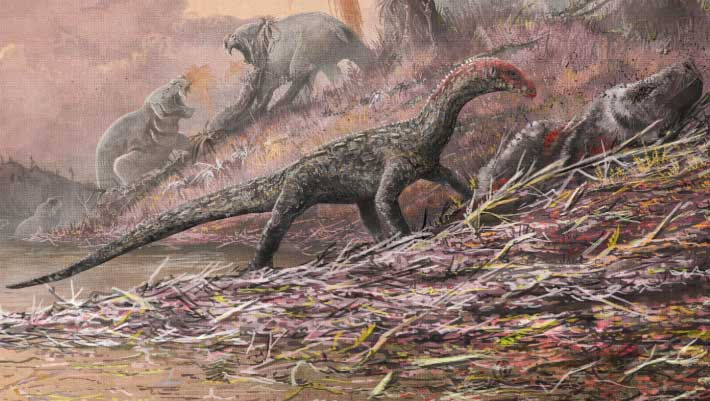 los ancestros de los dinosaurios andaban a 4 patas