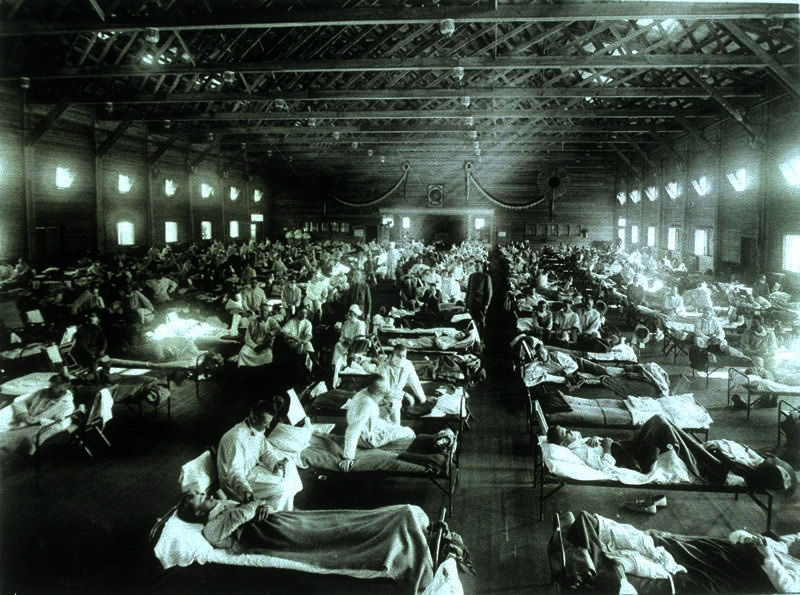 Camp Funston KS Influenza Hospital