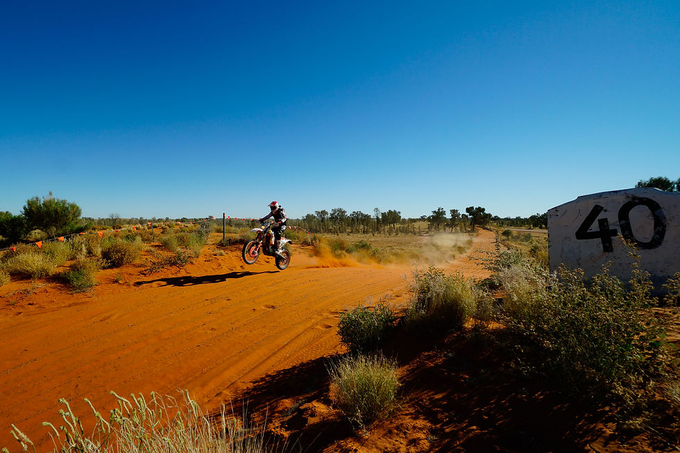 Paul pre-running the Finke Desert Race Track in 2021