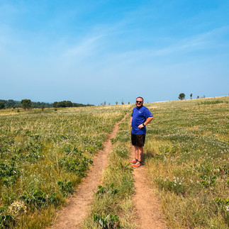 man at Spring Green Preserve