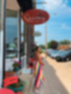 girl in front of Convivio