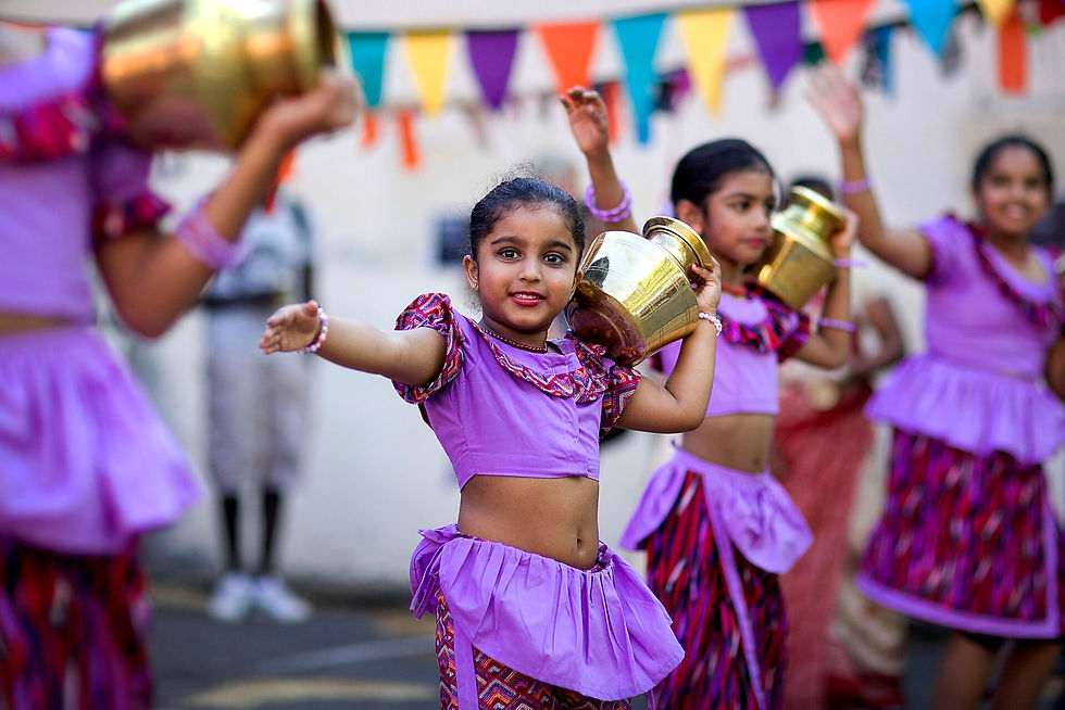 children dancing