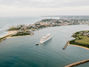 Cruise Ship enterting Newcastle Harbour | Destination NSW