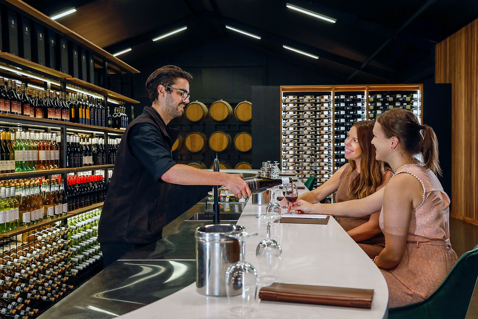 ladies doing wine tasting
