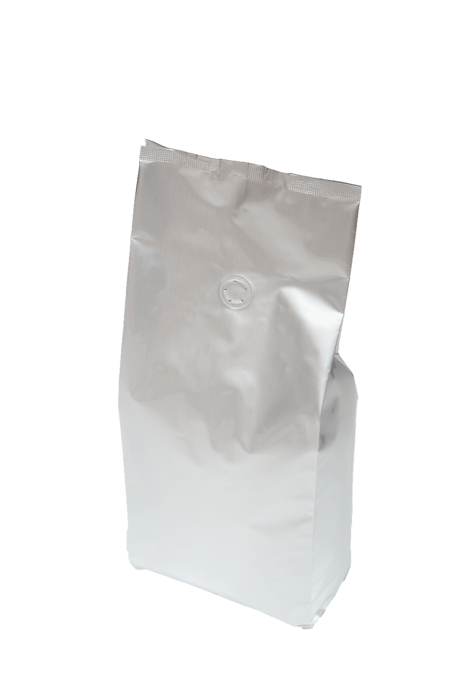 Thumbnail: Plastic Bag, Side Gusset Pouch, No Zip, With Valve, 1 Kg, Silver