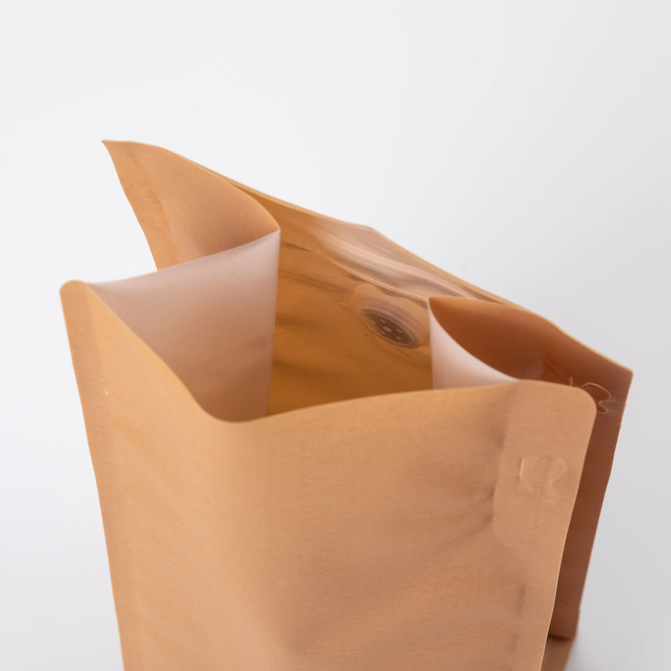 Thumbnail: Recyclable Bag, Flat Bottom Pouch, 500g, pocket zip