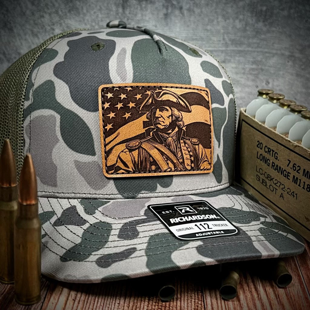 The American Spirit - Marsh Duck Camo Curved Trucker