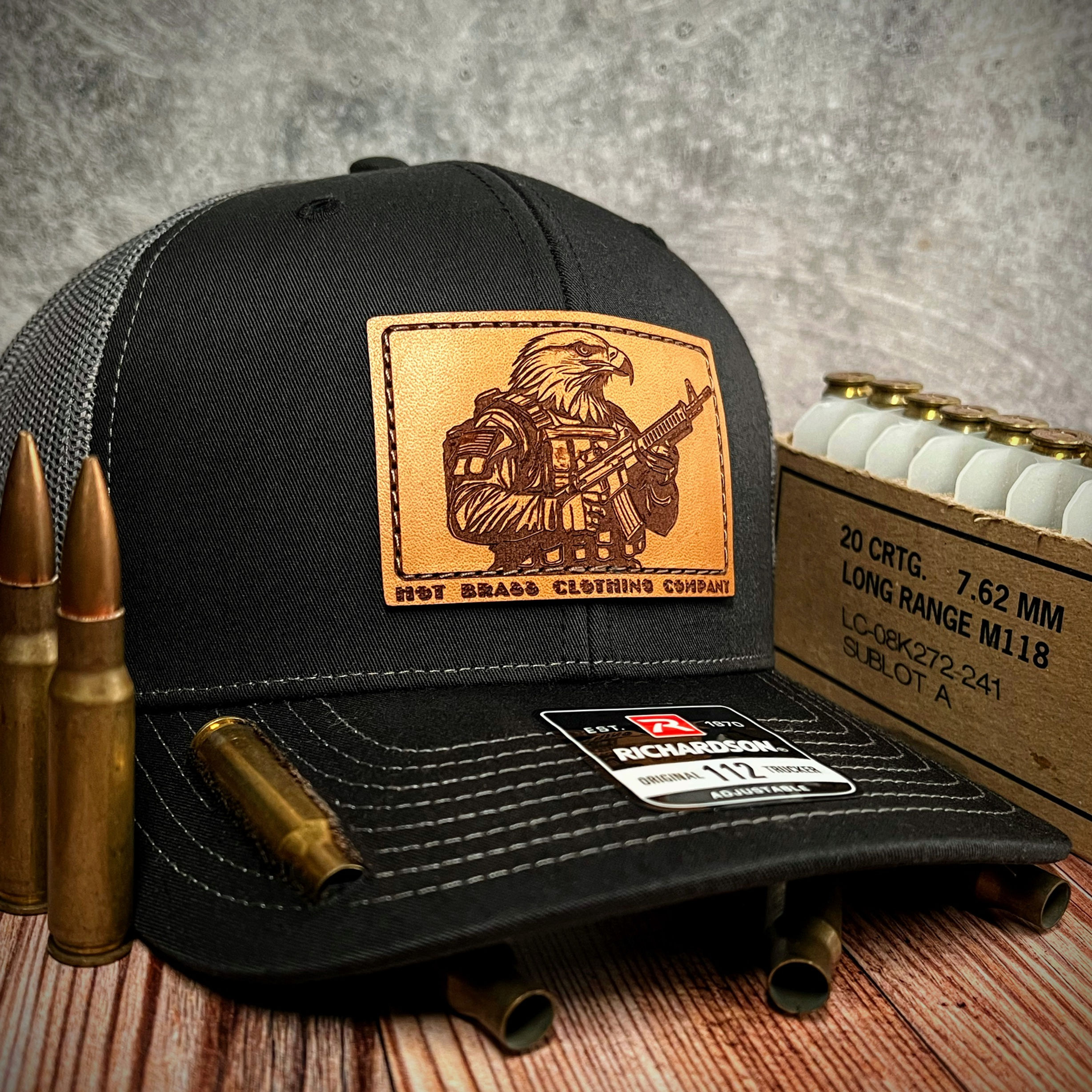 Freedom Overwatch - Black & Charcoal Curved Trucker