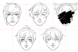 Head Sketch Front View