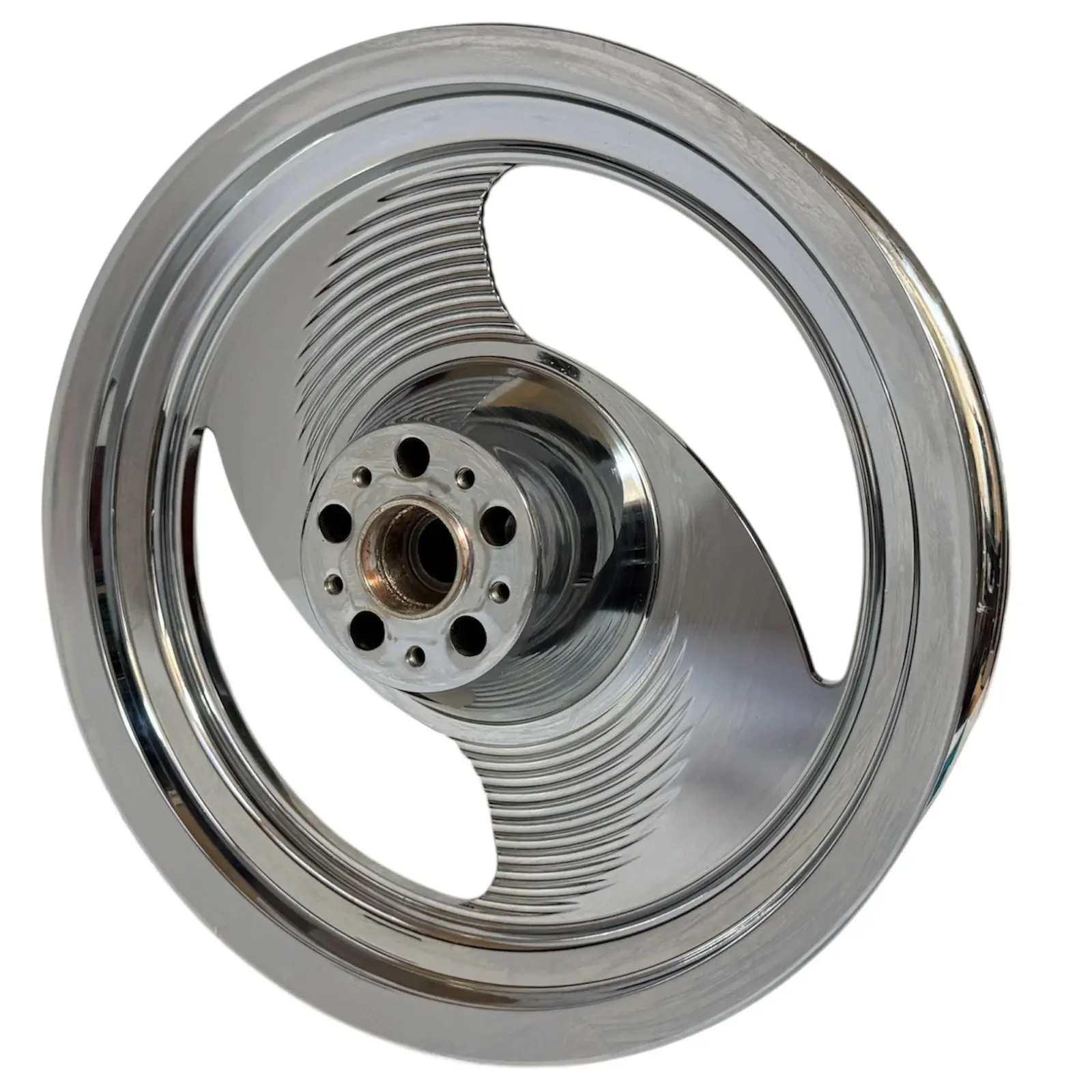 Performance Machine Chrome Billet Turbine 3-Spoke Front Wheel Harley FXR Softail