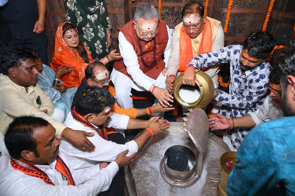 "भोरमदेव में एक साथ हुए पूजा-अर्चना और जलाभिषेक"