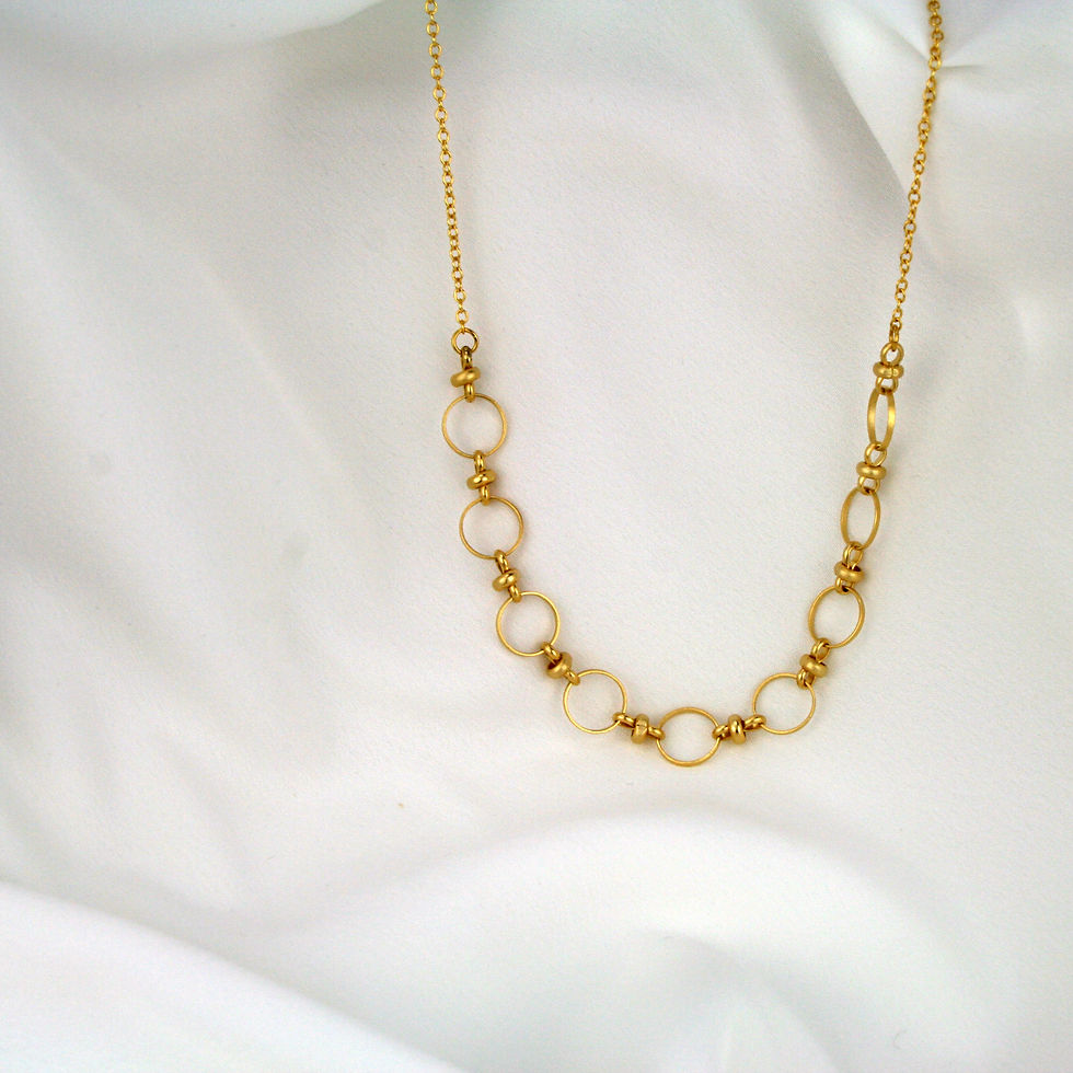 Thumbnail: Myla Necklace Half Gold