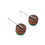 Thumbnail: Kasia Small Earrings Silver, Wood & Green