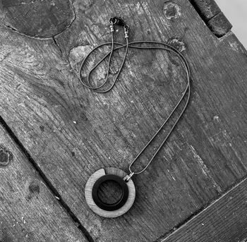 Thumbnail: Wood Pendant Black