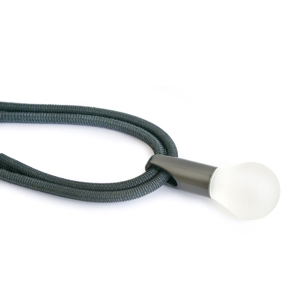 Thumbnail: Lyra Necklace Grey Dark