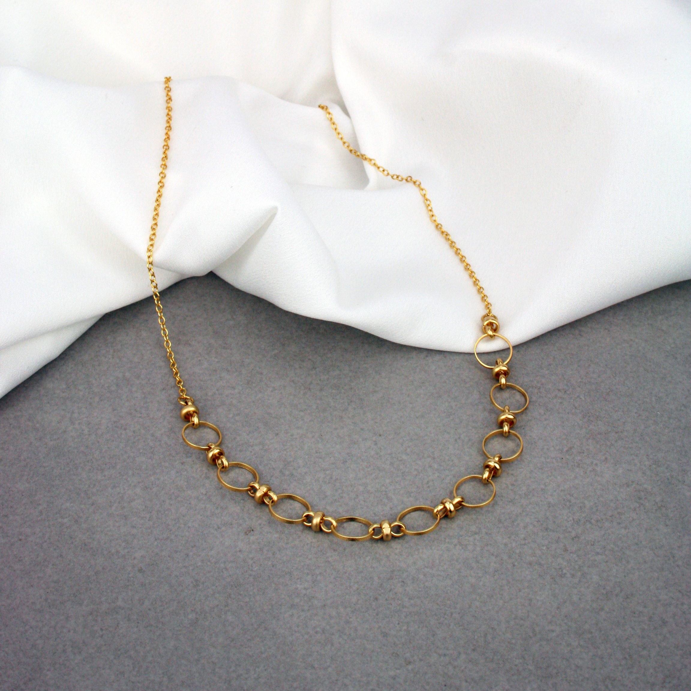 Myla Necklace Half Gold