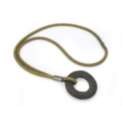 Addison Necklace Olive Dark