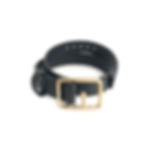 Thumbnail: Sasha Leather Bracelet Black & Gold
