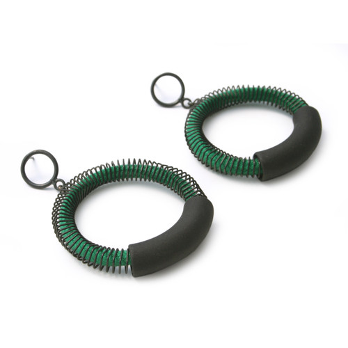 Jess Earrings Green industrialjewel