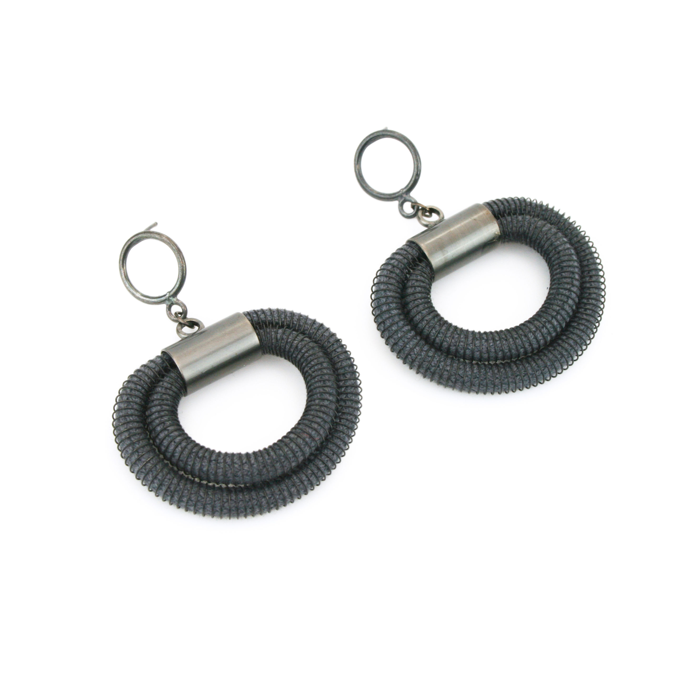 Orly Earrings Grey Dark