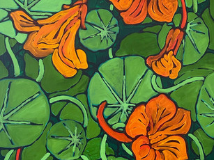 Nasturtiums painting