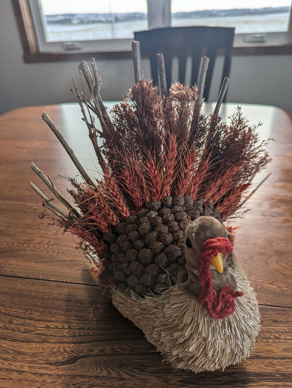 picture of a turkey with singed wings