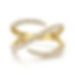 GABRIEL & CO 14K YELLOW GOLD ABSTRACT DIAMOND BYPASS WRAP RING