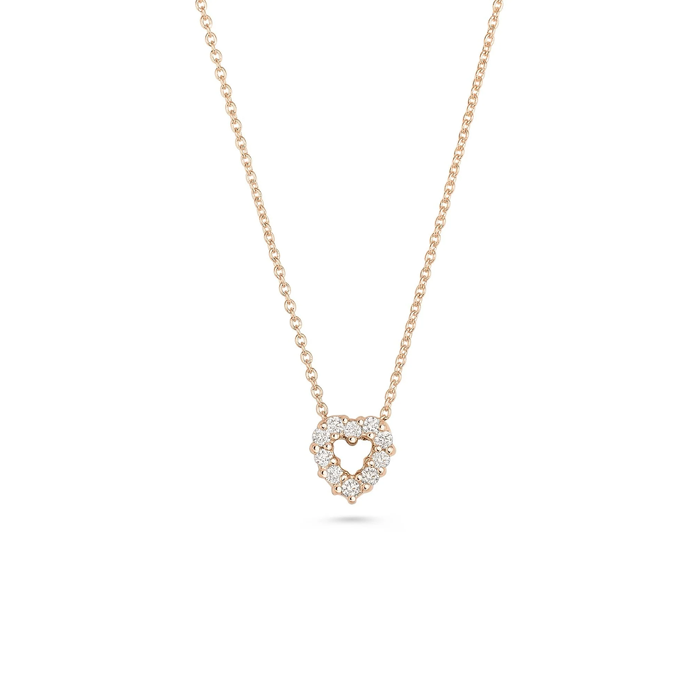 TINY TREASURES DIAMOND HEART NECKLACE