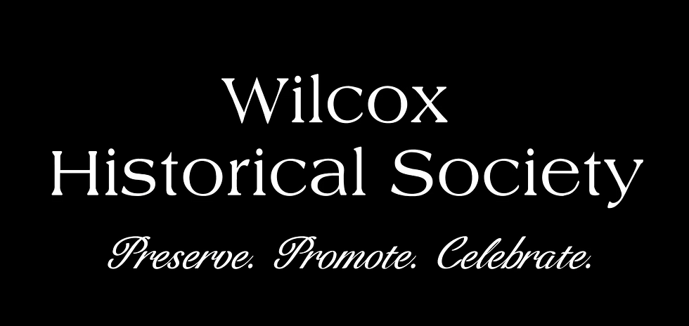 Wilcox Historical Society logo – Preserve. Promote. Celebrate.