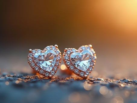 Unveiling Elegance: Discover the Allure of 18k Real Gold Diamond Heart Earrings