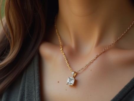Elevate Your Elegance with Our Exquisite 14K Gold Necklace and Diamond Pendant for Women
