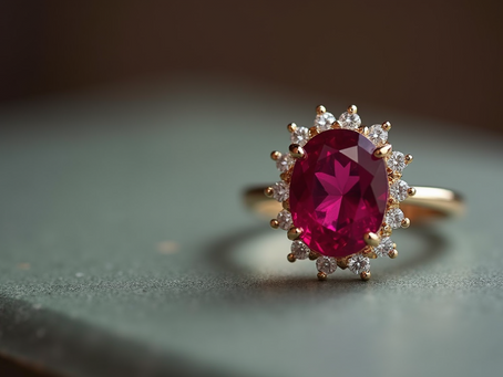Unveiling Elegance: The Luxury 18k Gold Real Diamond Natural Pigeon Blood Red Ruby Ring for the Modern Man