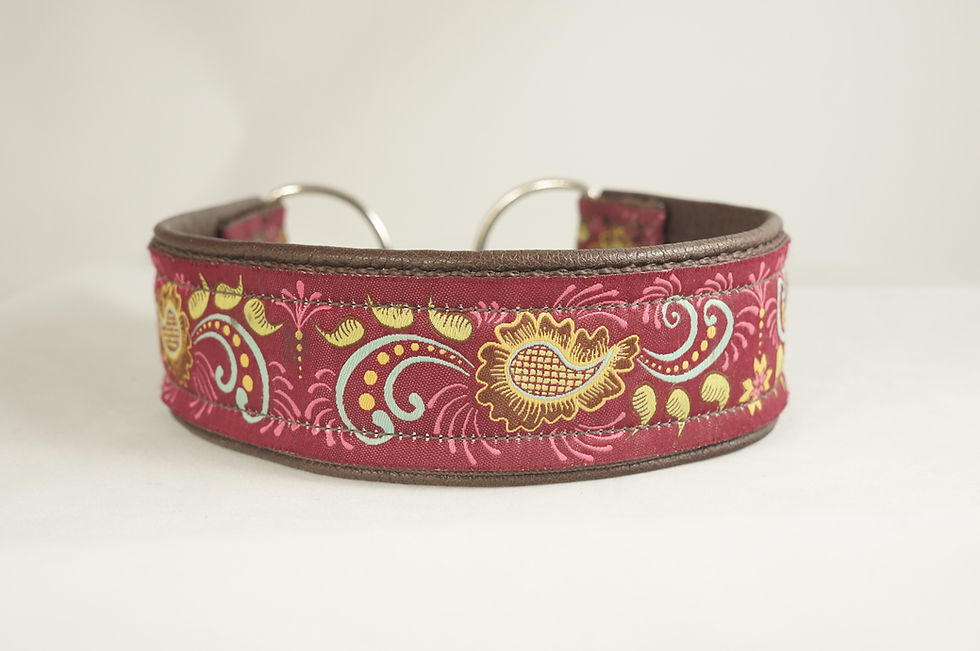 Berry Paisley Jacquard Ribbon