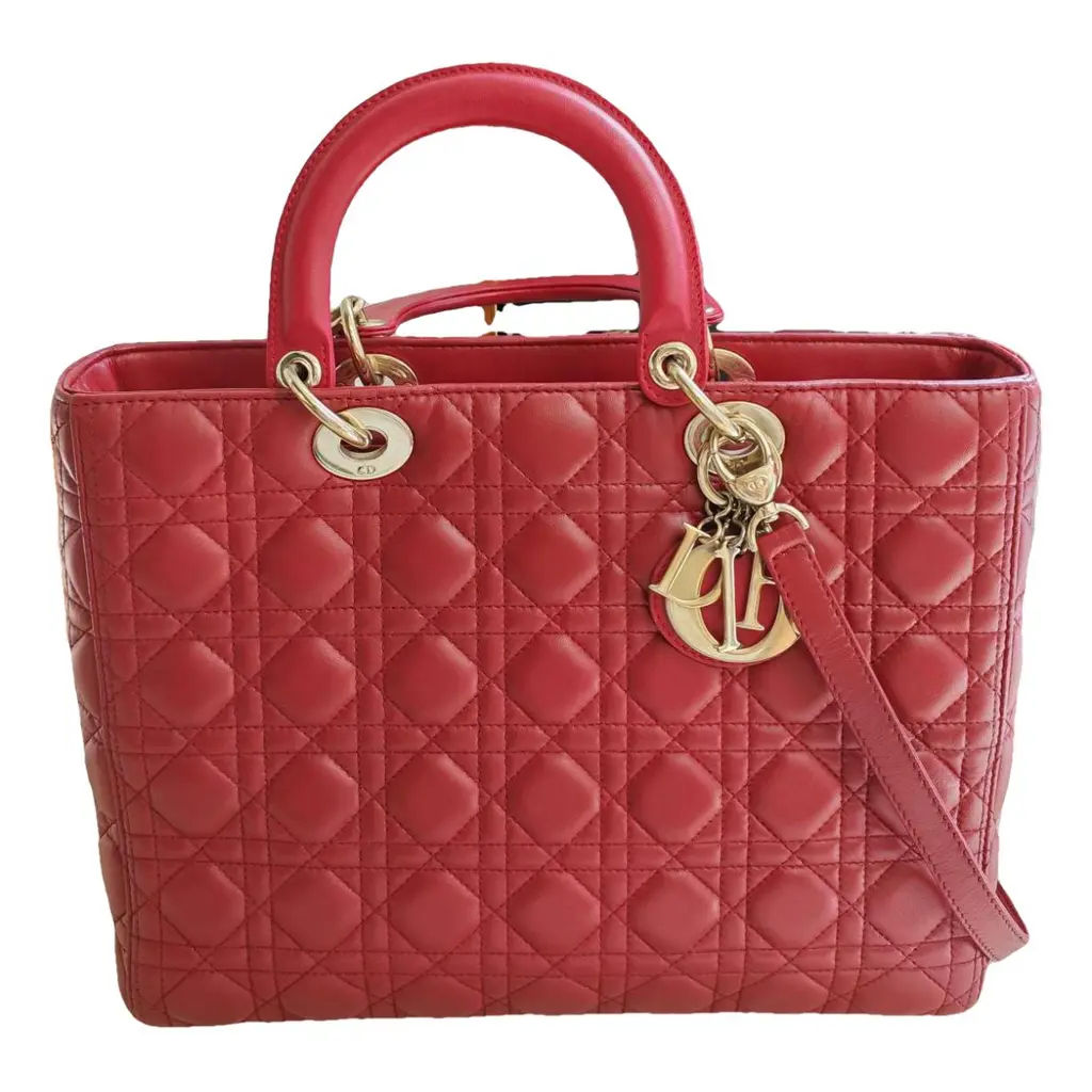 Christian Dior Lady Dior Leather Handbag