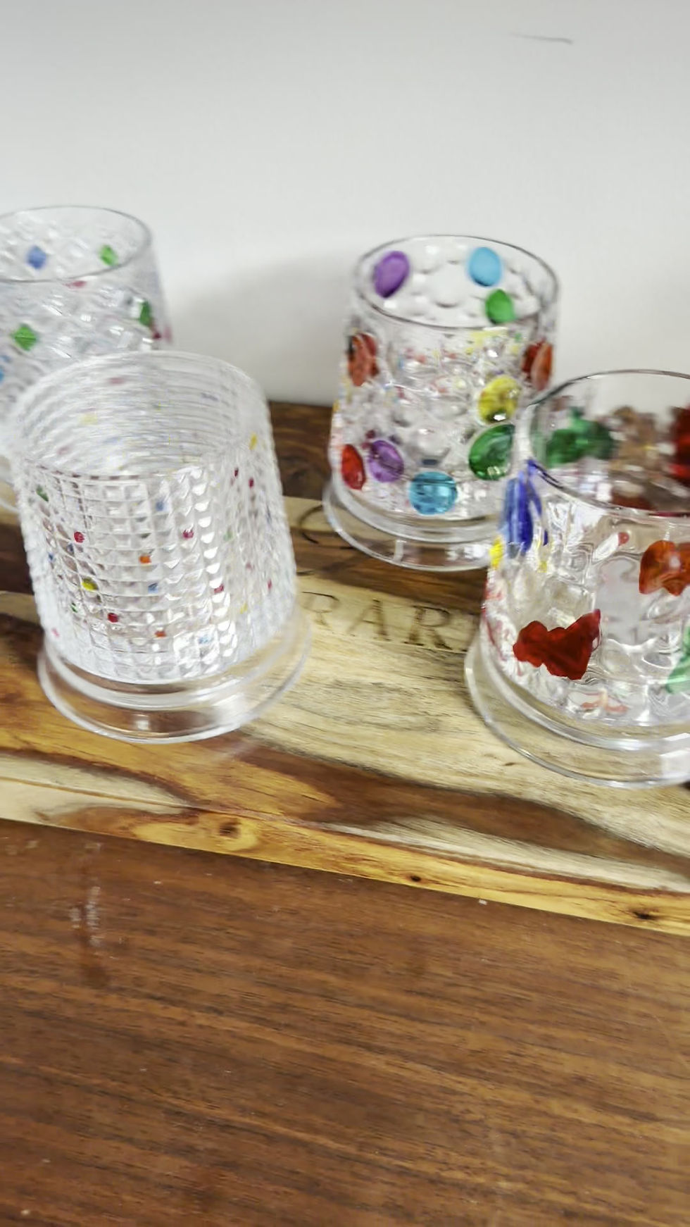 Christian Dior Whiskey Glasses Spinning to Release the Aroma of the contents