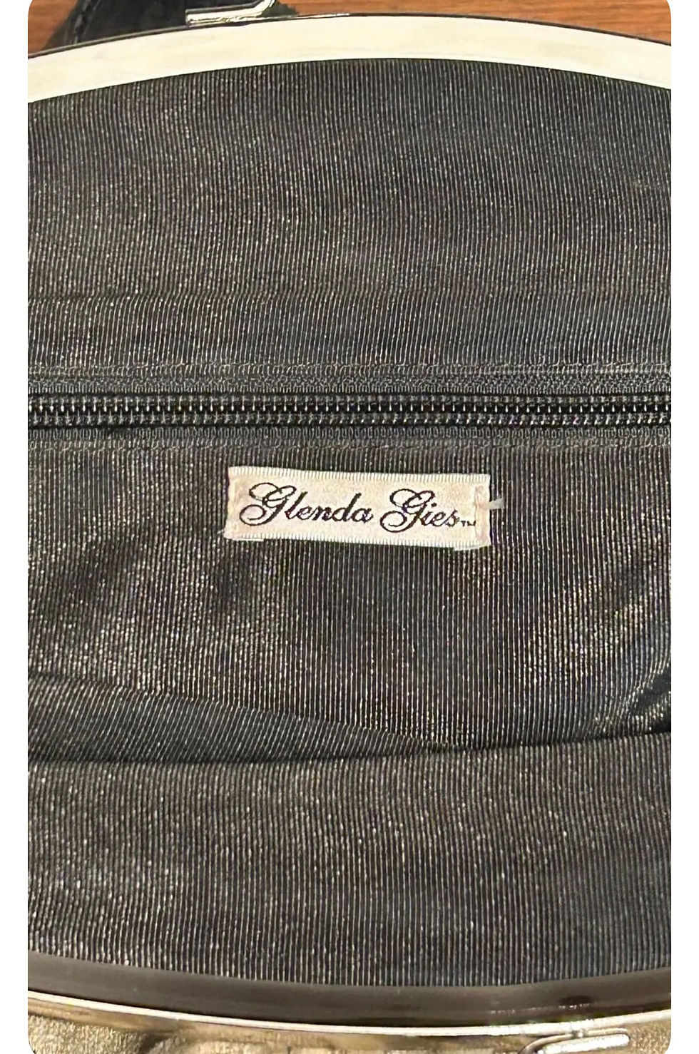 Thumbnail: Glenda Gies Large Velvet Damask Frame Satchel