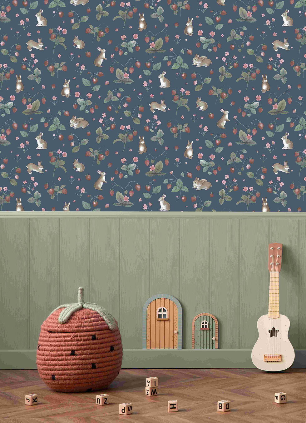 Miniatura: PAPEL TAPIZ BUNNIES & BERRIES