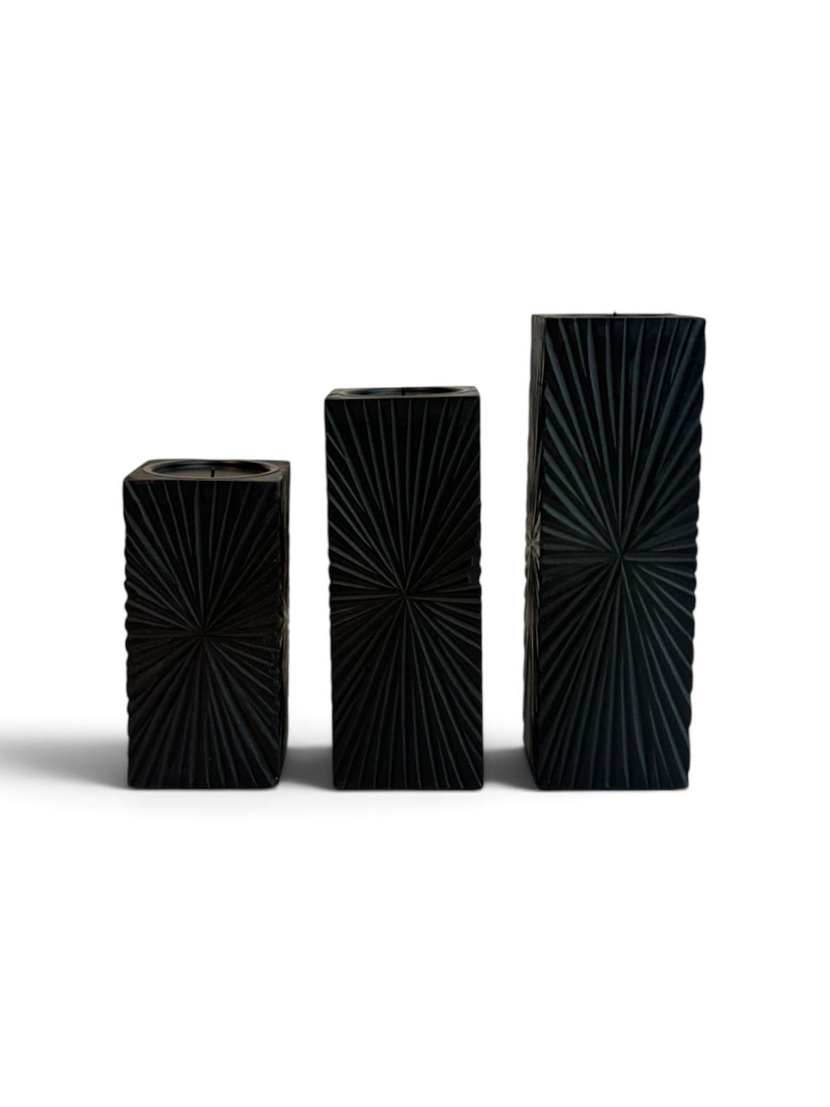 SET PORTAVELAS NEGRO