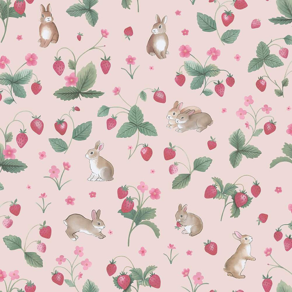 Miniatura: PAPEL TAPIZ BUNNIES & BERRIES