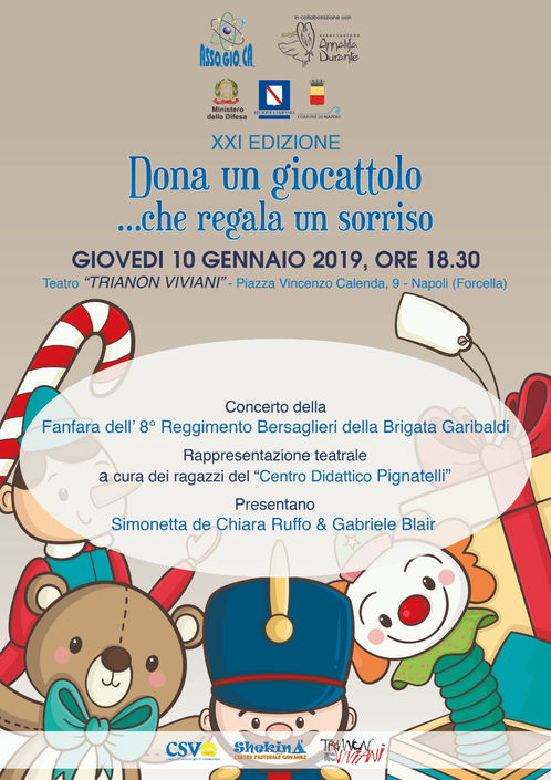 DONA UN GIOCATTOLO CHE DONA UN SORRISO