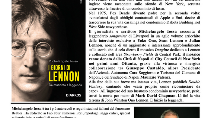"I GIORNI DI LENNON" DI MICHELANGELO IOSSA ALLA  FONDAZIONE VALENZI 