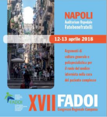 CONGRESSO REGIONALE FADOI AL FATEBENEFRATELLI DI NAPOLI IL 12 E IL 13 APRILE