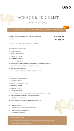 3. NIKAH & SANDING (THE MINIMUM SERVICE)