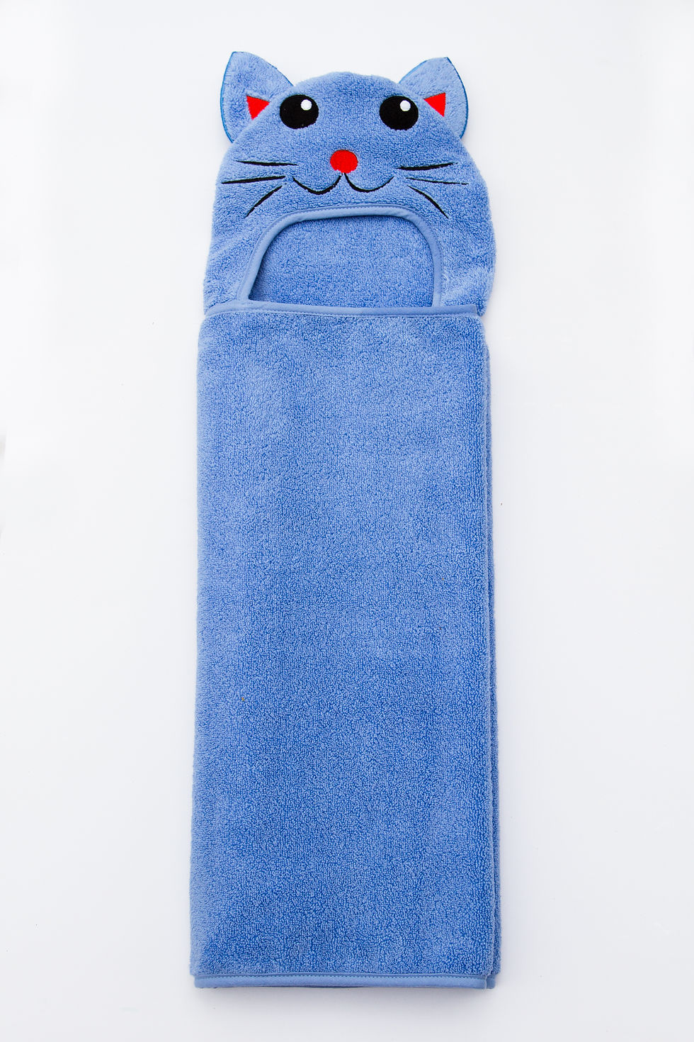 Thumbnail: Cat Hooded Cotton Turkish Towel: Baby