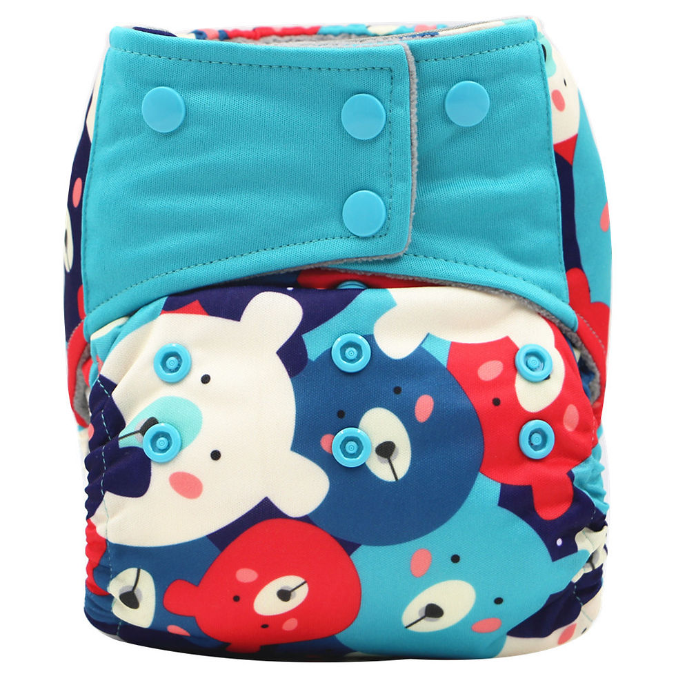 Thumbnail: AIO Summary Washable Cloth Diaper New Printed Leak-proof Diaper Breathable Adju