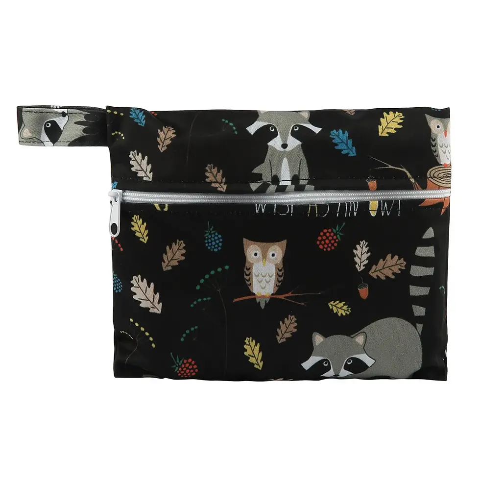 Thumbnail: 1 Small Mini Wet Bag Reusable for Sanitary Menstrual Pad Tampon Zippered